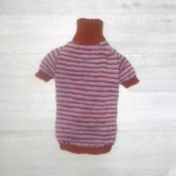 В'язаний смугастий светр для той-тер'єра, чихуахуа, йорка, пінчера, пекінеса, мальтезе, пуделя